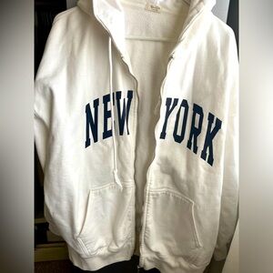 Brandy Melville, John Galt  New York Full Zip Hoodie